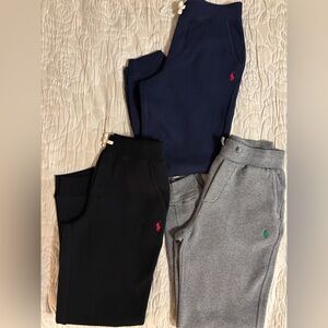 ** BUNDLE ** Polo Ralph Lauren Knit Jogger Pant Bundle (3 Pairs) Boys Size M